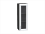 Шкаф верхний с 1-ой остекленной дверцей Сканди (920х300х320) Graphite/White Softwood