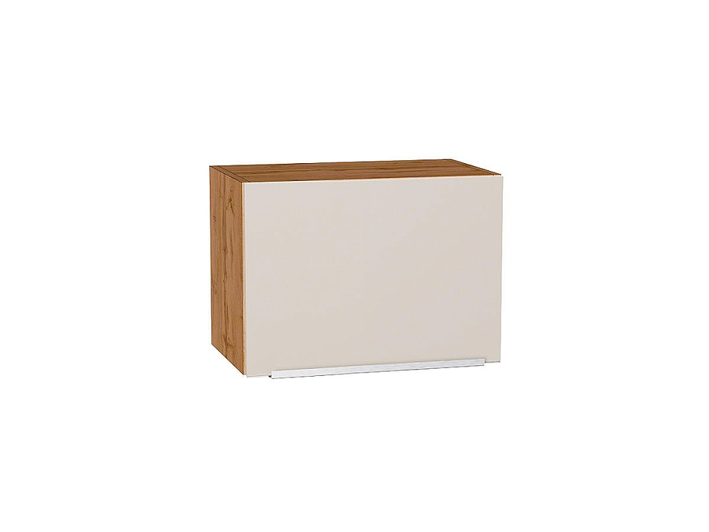 Шкаф верхний горизонтальный Фьюжн (358х500х320) Дуб Вотан/cream silk