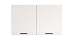 Шкаф навесной Мадрид (1200) (белый / ДВПО: белый / ПВХ белый)