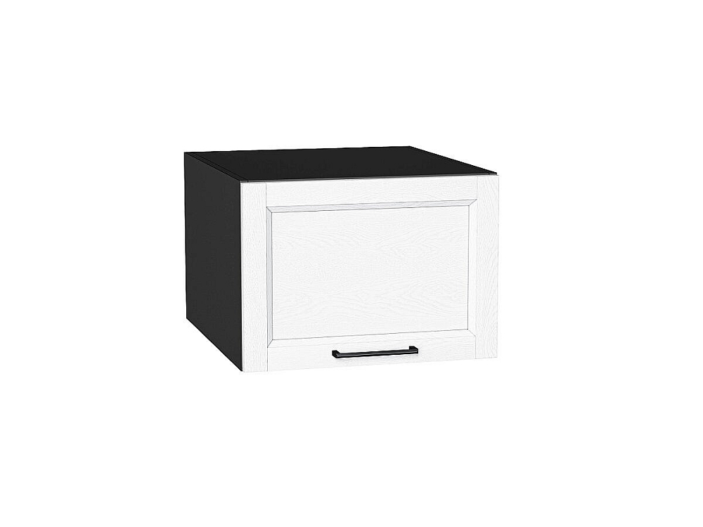 Шкаф верхний горизонтальный глубокий Сканди (358х500х576) graphite/white silkwood