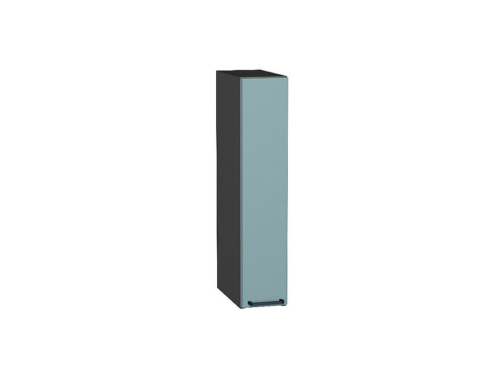 Шкаф верхний бутылочница Флэт (716х150х318) graphite/grey-green in 2s
