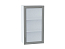 Шкаф верхний с 1-ой остекленной дверцей Сканди (920х500х320) Белый/Grey Softwood