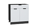 Шкаф нижний с 2-мя дверцами и ящиком Евро (816х800х478) graphite/Белый