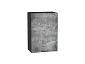 Шкаф верхний с 1-ой дверцей Флэт (716х450х318) graphite/temple stone 2s