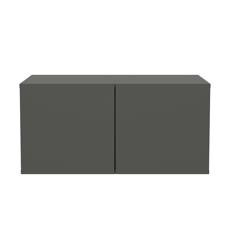 Тумба 95.06 Марко (2-х дв) диамант серый/ДВПО белый