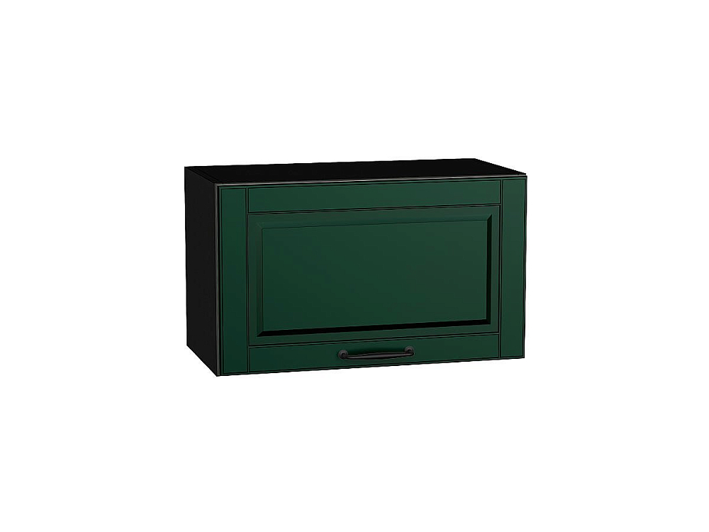 Шкаф верхний горизонтальный Дублин (358х600х318) graphite/special green