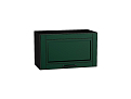 Шкаф верхний горизонтальный Дублин (358х600х318) graphite/special green