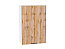 Шкаф верхний с 1-ой дверцей Флэт (920х600х318) Белый/Wotan Oak 2S