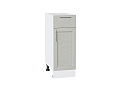 Шкаф нижний с 1-ой дверцей и ящиком Сканди (816х300х480) Белый/cappuccino softwood