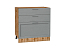 Шкаф нижний с 3-мя ящиками Сканди (816х800х480) Дуб Вотан/Grey Softwood