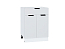Шкаф нижний с 2-мя дверцами и ящиком Евро (816х600х478) Белый/Белый