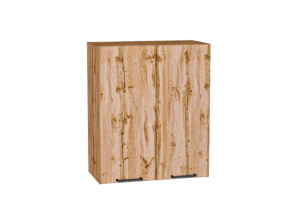 Шкаф верхний с 2-мя дверцами Флэт (716х600х318) Дуб Вотан/wotan oak 2s