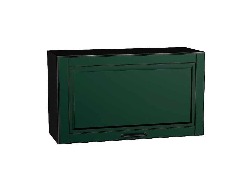 Шкаф верхний горизонтальный Дублин (458х800х318) graphite/special green
