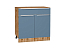 Шкаф нижний с 2-мя дверцами и ящиком Фьюжн (816х800х480) Дуб Вотан/Silky Blue