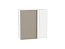 Шкаф верхний прямой угловой Фьюжн (716х700х345) Белый/Silky Grey