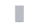 Шкаф верхний торцевой Валерия-М 300 (716х300х304) Белый/Серый металлик дождь светлый