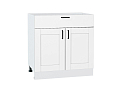 Шкаф нижний с 2-мя дверцами и ящиком Лофт (816х800х480) Белый/super white