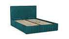 Кровать "Гамма" 1600 с подъемным мех. велюр тенерифе изумруд