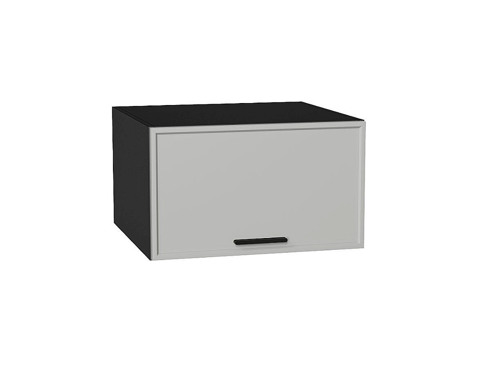 Шкаф верхний горизонтальный глубокий Фрейм (358х600х580) graphite/grey silk
