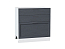 Шкаф нижний с 3-мя ящиками Сканди (816х800х480) Белый/Graphite Softwood