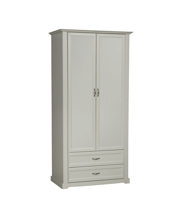 Шкаф для одежды 32.03 Сохо серый/masa decor серый/профиль masa decor серый/ДВПО белый