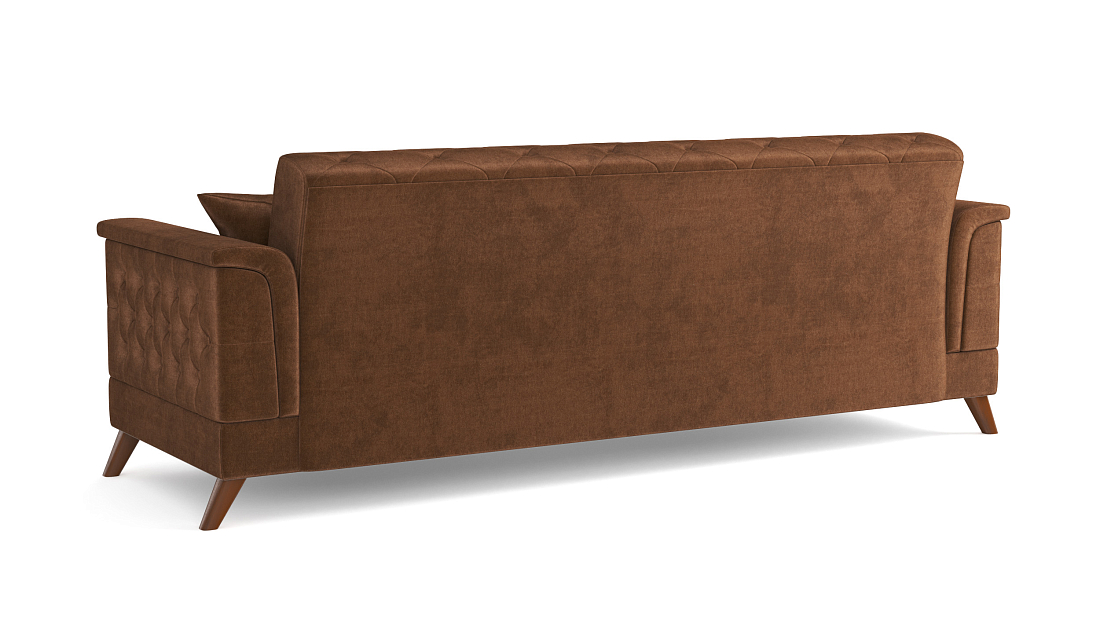 Амарант М / диван - кровать велюр тенерифе шоколад