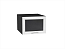 Шкаф верхний горизонтальный остекленный глубокий Сканди (358х500х576) Graphite/White Softwood