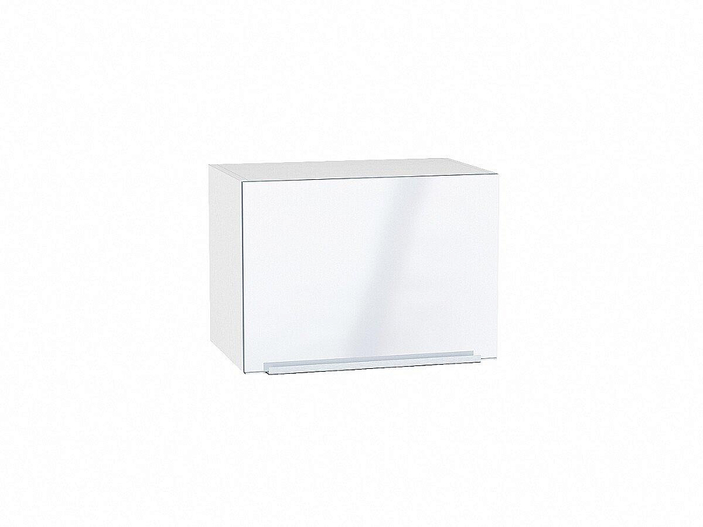 Шкаф верхний горизонтальный Фьюжн (358х500х320) Белый/angel
