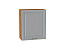 Шкаф верхний с 1-ой дверцей Ницца (716х600х318) Дуб Вотан/Графит