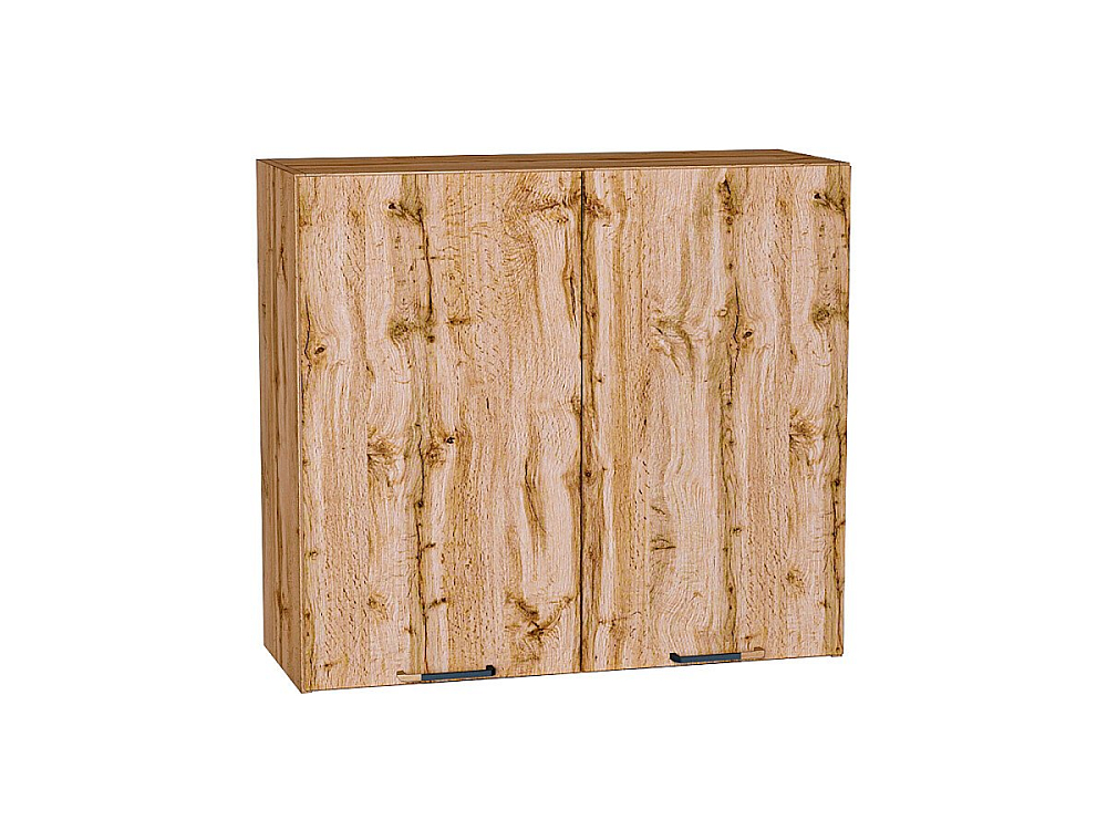 Шкаф верхний с 2-мя дверцами Флэт (716х800х318) Дуб Вотан/wotan oak 2s
