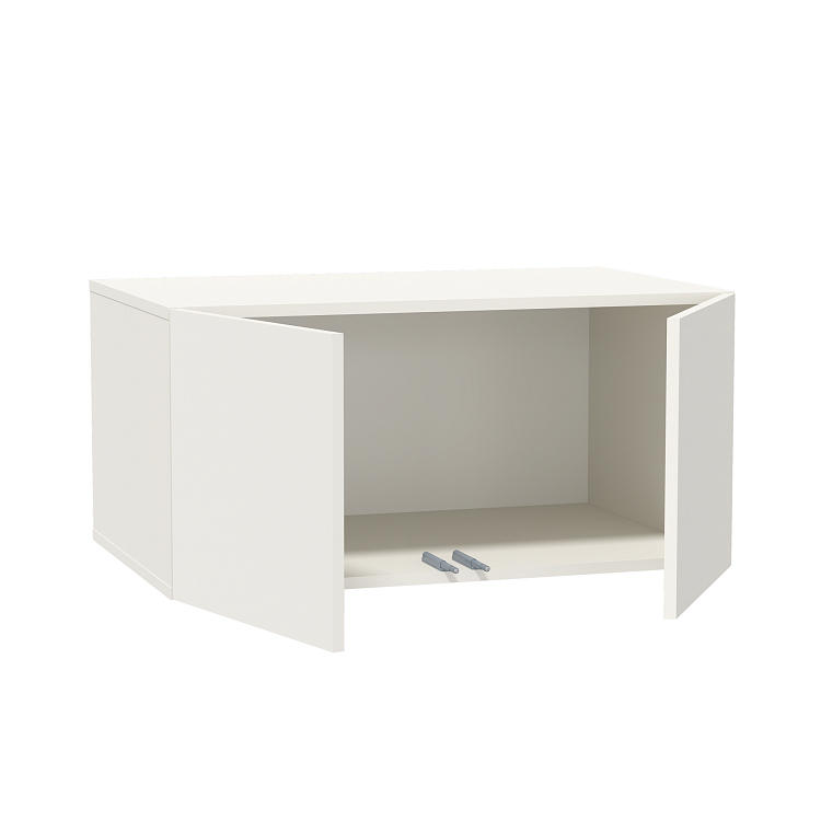 Тумба 95.06 Марко (2-х дв) белый текстурный/ДВПО белый