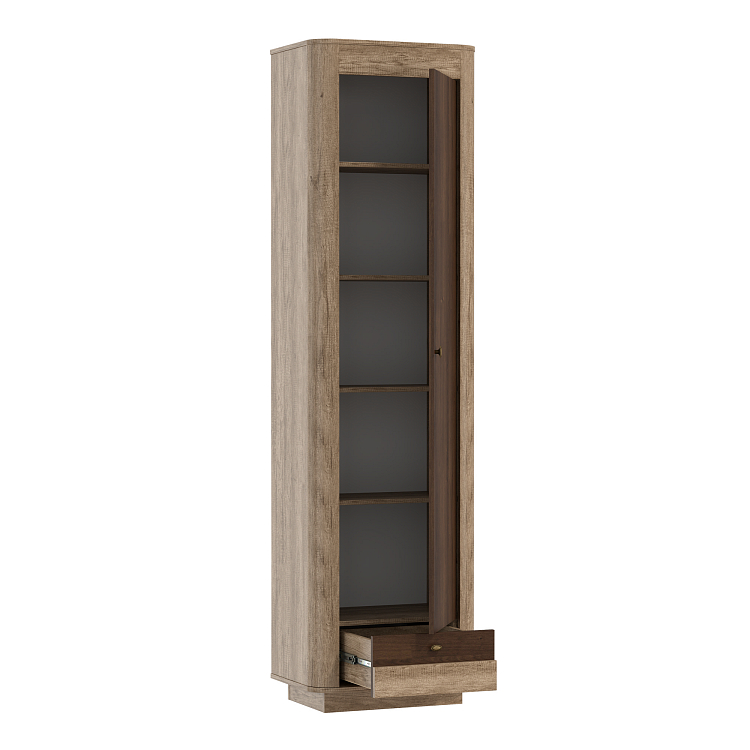 Шкаф для белья 34.30 Фантазия дуб каньон/дуб кальяри/профиль дуб каньон/ДВПО венге