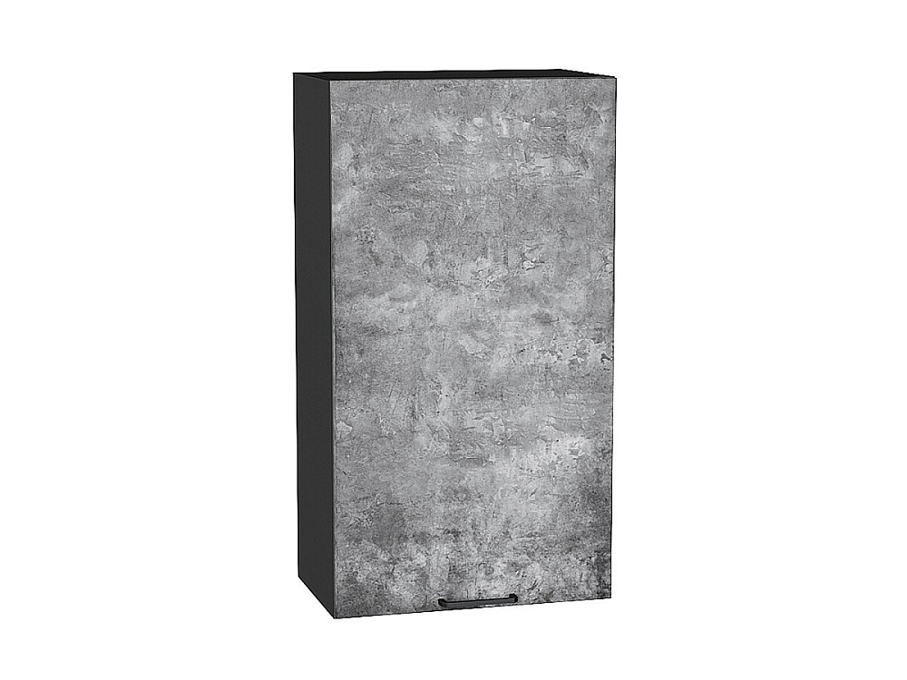 Шкаф верхний с 1-ой дверцей Флэт (920х500х318) graphite/temple stone 2s