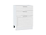 Шкаф нижний с 3-мя ящиками Сканди (816х600х480) Белый/White Softwood
