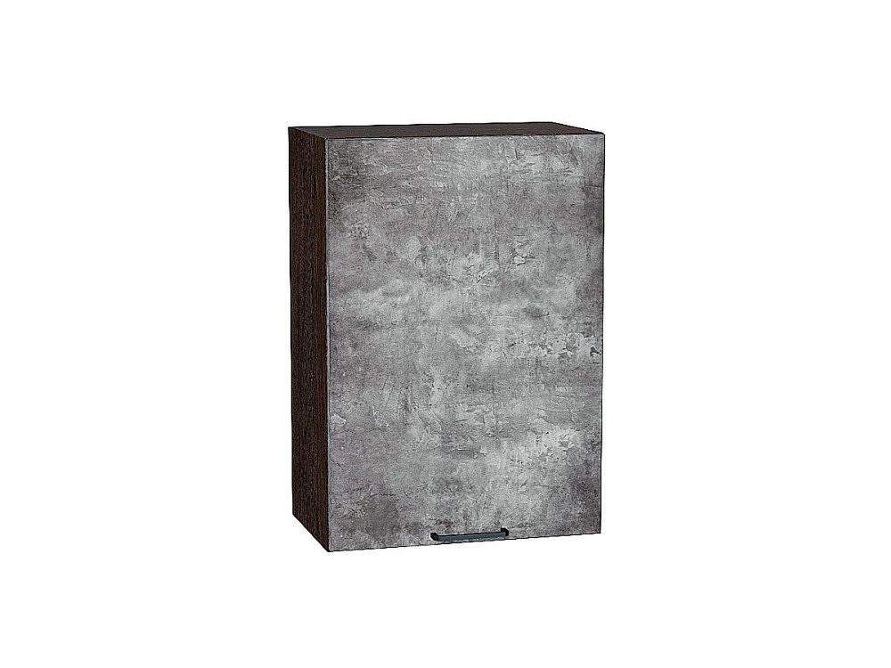 Шкаф верхний с 1-ой дверцей Флэт (716х500х318) graphite/temple stone 2s