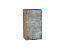 Шкаф верхний с 1-ой дверцей Флэт (716х400х318) Дуб Вотан/Temple Stone 2S