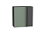 Шкаф верхний прямой угловой Фьюжн (716х700х345) Graphite/Silky Mint