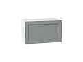 Шкаф верхний горизонтальный Сканди (358х600х320) Белый/grey softwood