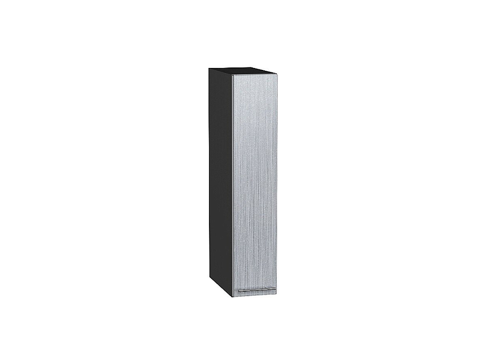 Шкаф верхний бутылочница Валерия-М (716х150х318) graphite/Серый металлик дождь светлый