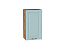 Шкаф верхний с 1-ой дверцей Ницца (716х400х318) Дуб Вотан/Голубой