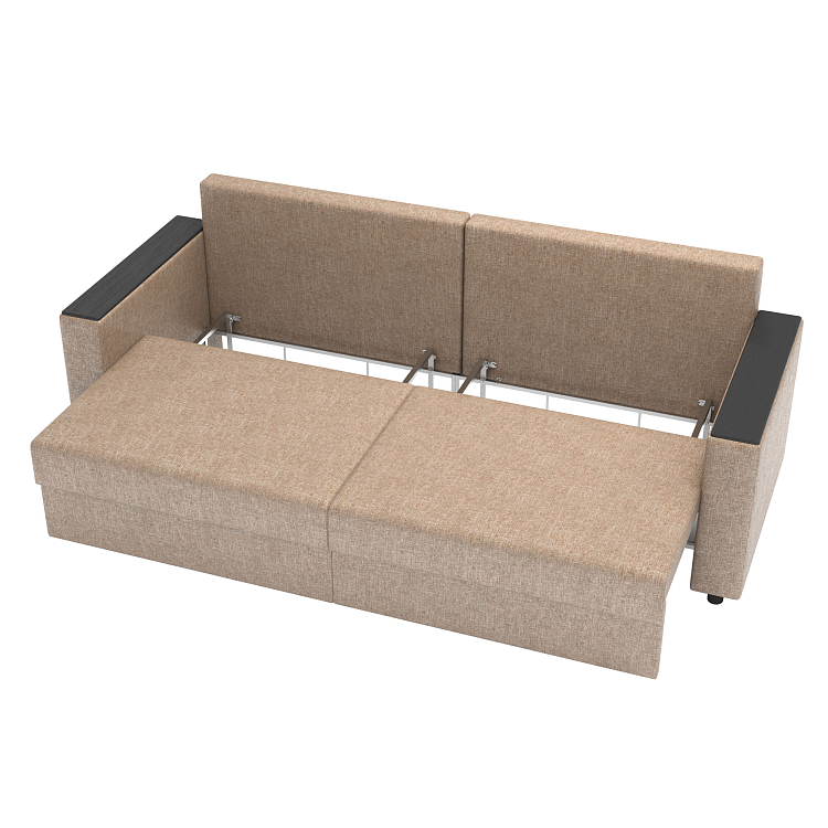 Гермес / Диван - кровать 3-х мест рогожка светло-бежевая