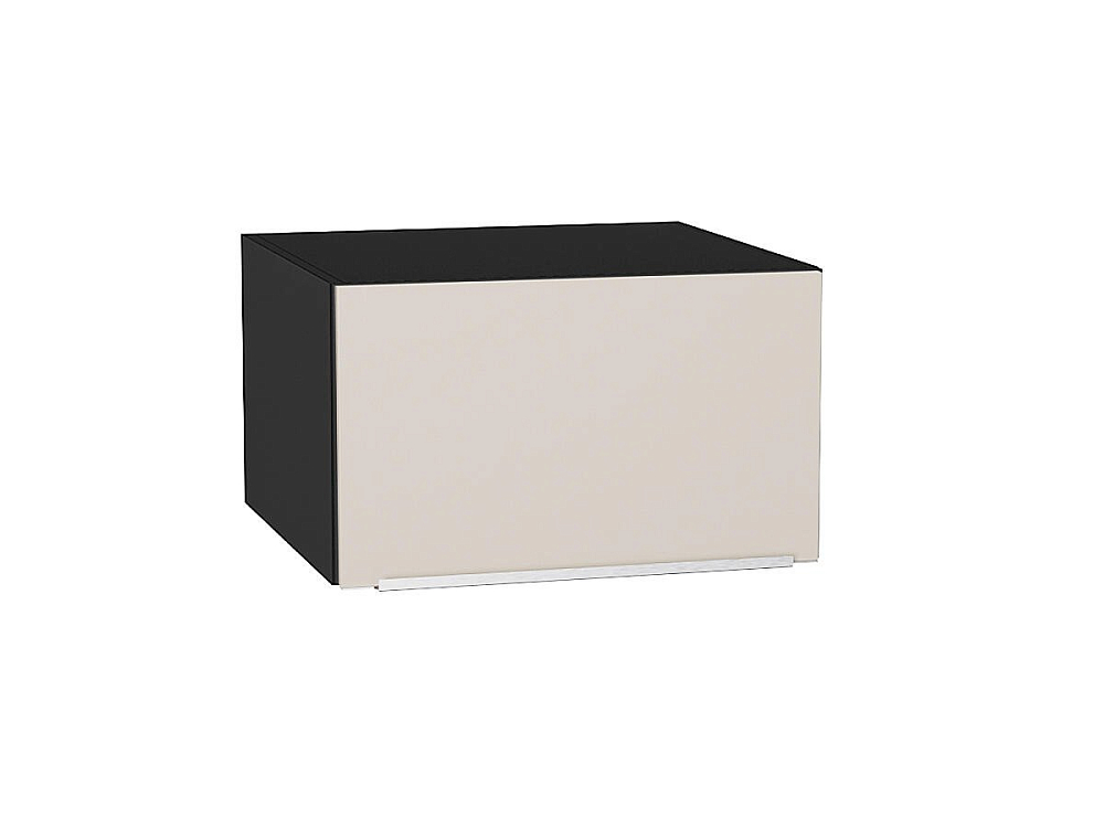 Шкаф верхний горизонтальный глубокий Фьюжн (358х600х576) graphite/cream silk