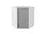 Шкаф верхний угловой Сканди (716х600х600) Белый/Grey Softwood