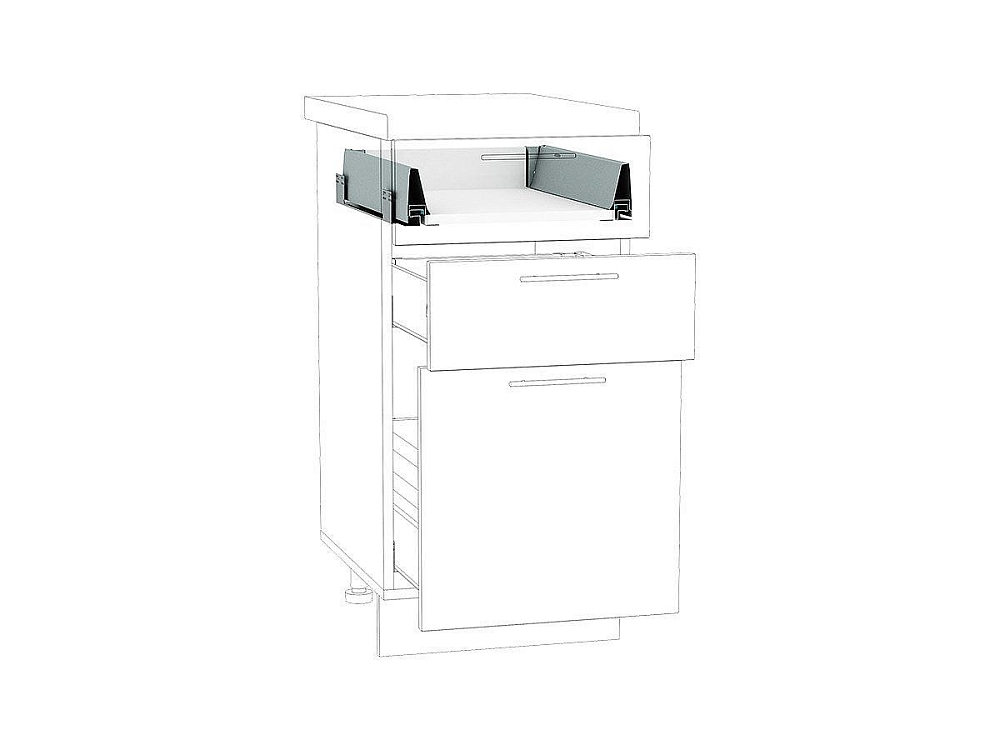 Ящик низкий POWER BOX1 Белый