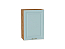 Шкаф верхний с 1-ой дверцей Ницца (716х500х318) Дуб Вотан/Голубой