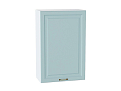 Шкаф верхний с 1-ой дверцей Ницца (920х600х318) Белый/Голубой