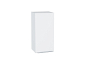 Шкаф верхний с 1-ой дверцей Фьюжн (716х350х320) Белый/silky white
