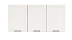 Шкаф навесной Римини (1500) (белый / ДВПО: белый / ПВХ белый О / профиль: ПВХ белый О)