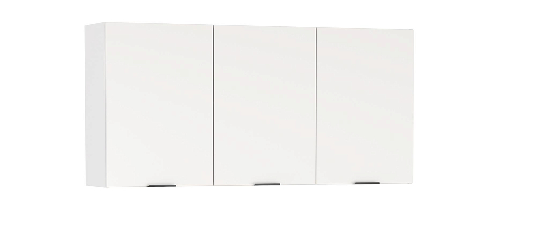 Шкаф навесной Венера (1500) ЛДСП белый/фасад ЛДСП белый/ДВПО белый