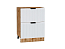 Шкаф нижний с 2-мя ящиками Евро Лайн (816х600х478) Дуб Вотан/Белый